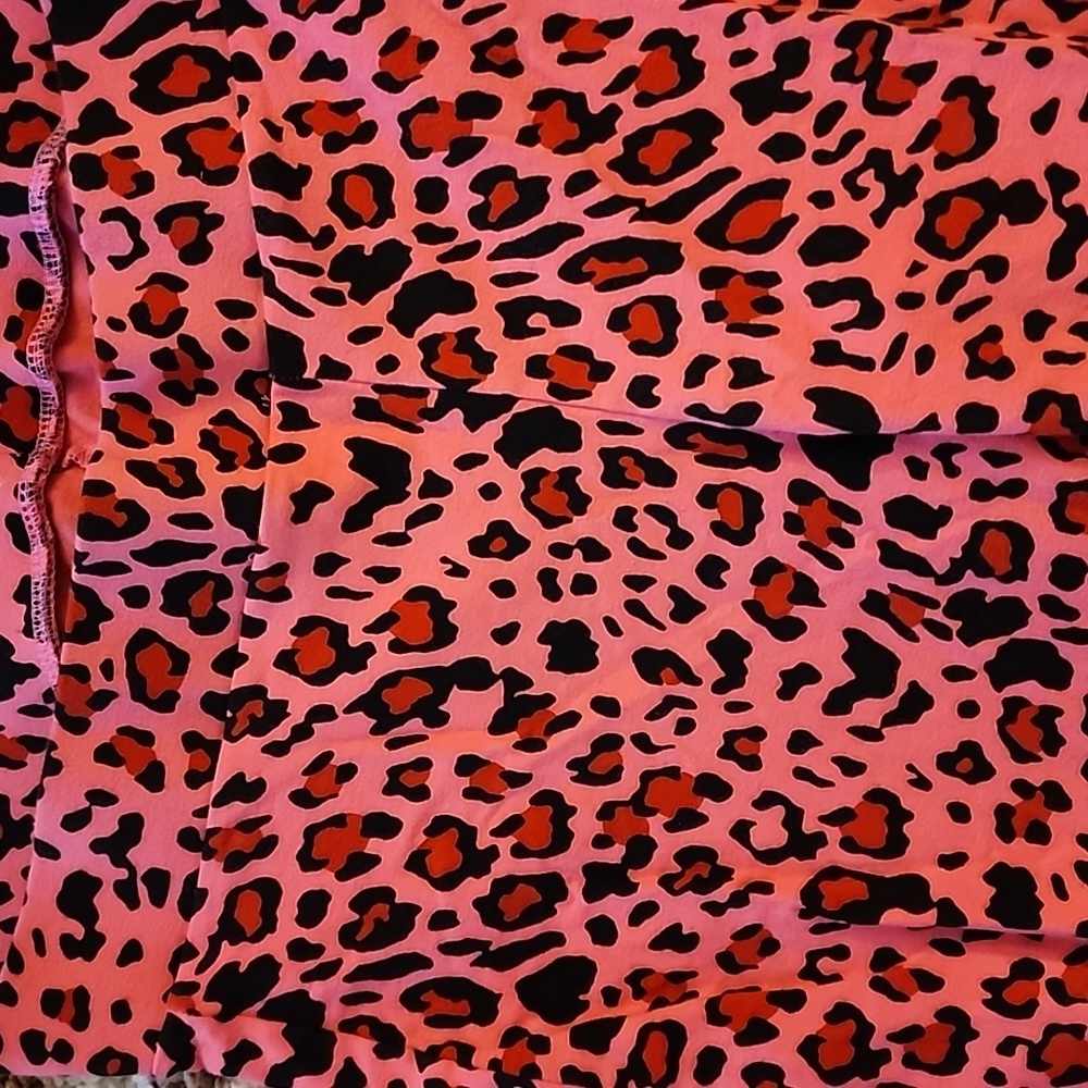 Torrid leggings 2x leopard cheetah animal print pink black